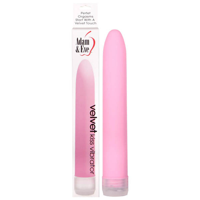 Adam & Eve Velvet Kiss Vibrator - Pink 15.2 cm (6) Vibrator-104A 6200