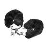 Fetish Pleasure Fluffy Hand Cuffs Black