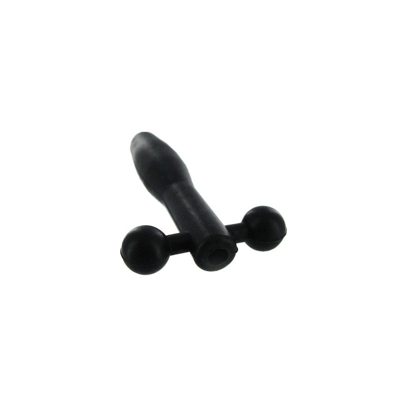 Silicone Cum-Thru Barbell Penis Plug