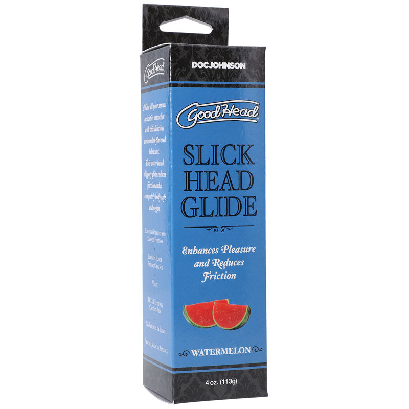 GoodHead Slick Head Glide - Watermelon - Watermelon Flavoured Lubricant - 120 ml Tube-1361-05-BX