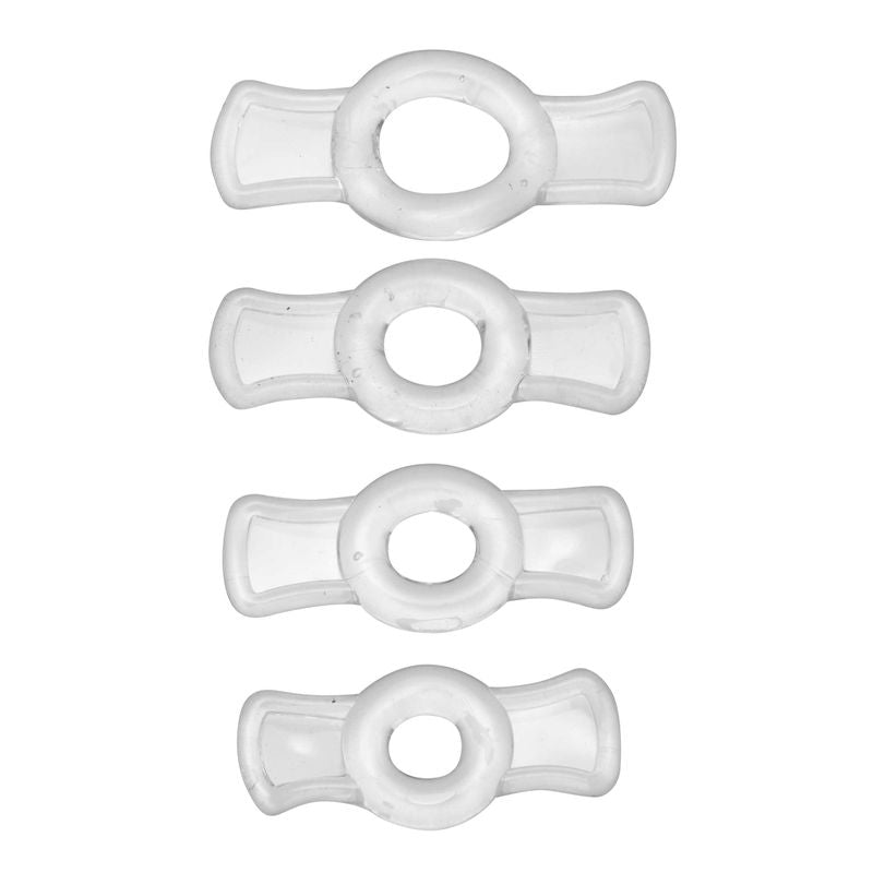 Endurance Clear 4 Ring Penis Set