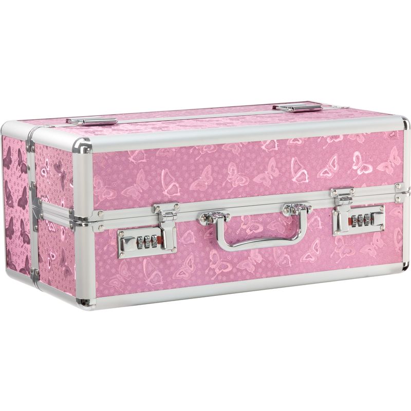 Lockable Large Vibrator Case Pink