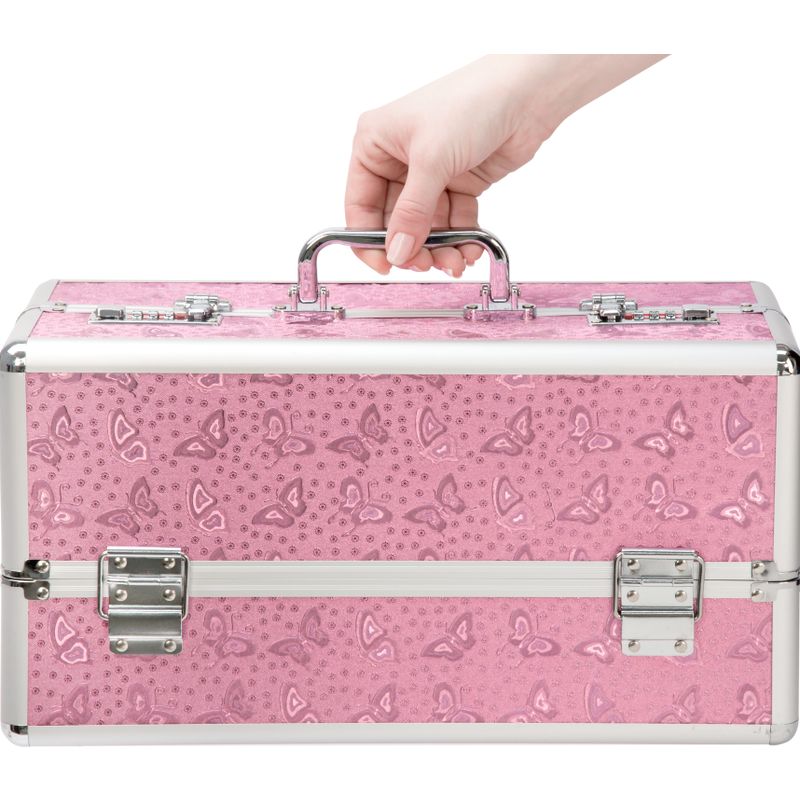 Lockable Large Vibrator Case Pink