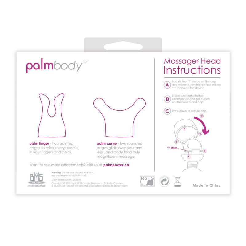 PalmBody Massager Heads (For use with PalmPower)