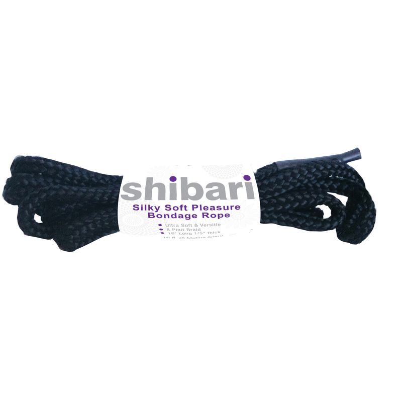 Shibari Rope Silky Soft Bondage 5m Black