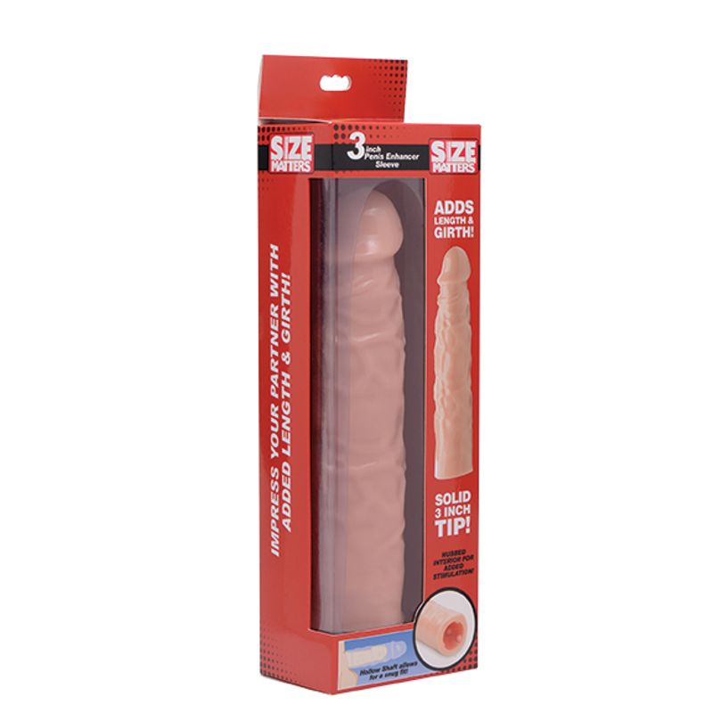 3in Flesh Penis Enhancer Sleeve