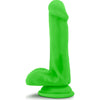 Neo Dual Density Cock With Balls 6in Neon Green