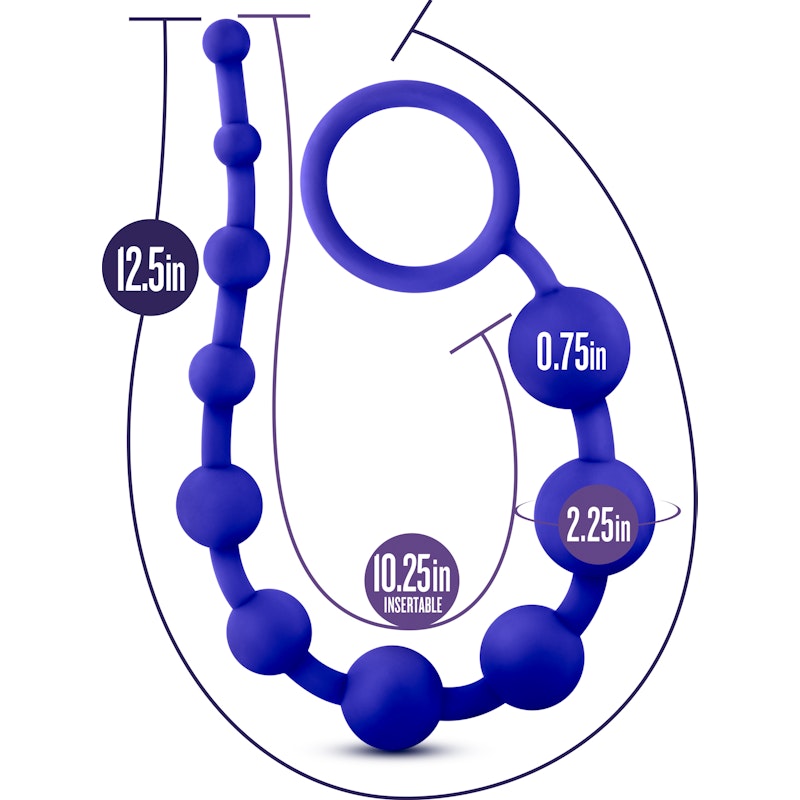 Luxe Silicone 10 Beads Indigo