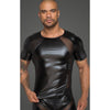 Power Wetlook Men T-shirt With 3D Net