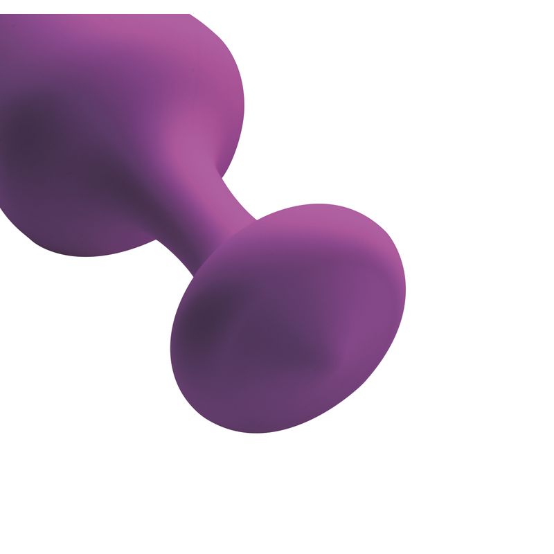 Purple Pleasures 3 Pc Silicone Anal Plugs