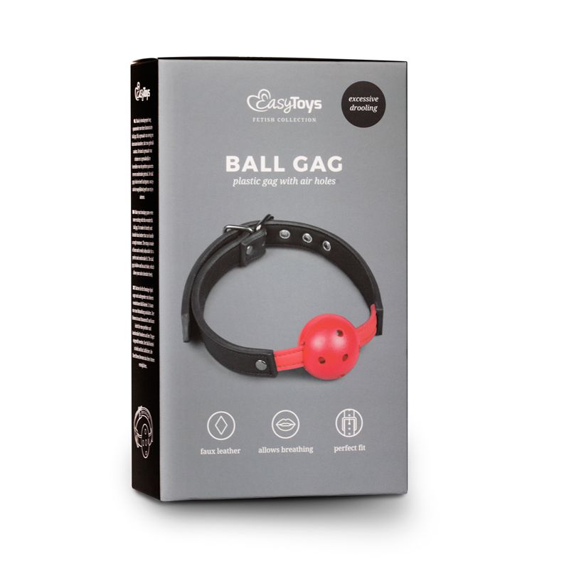 Ball Gag With PVC Ball Red