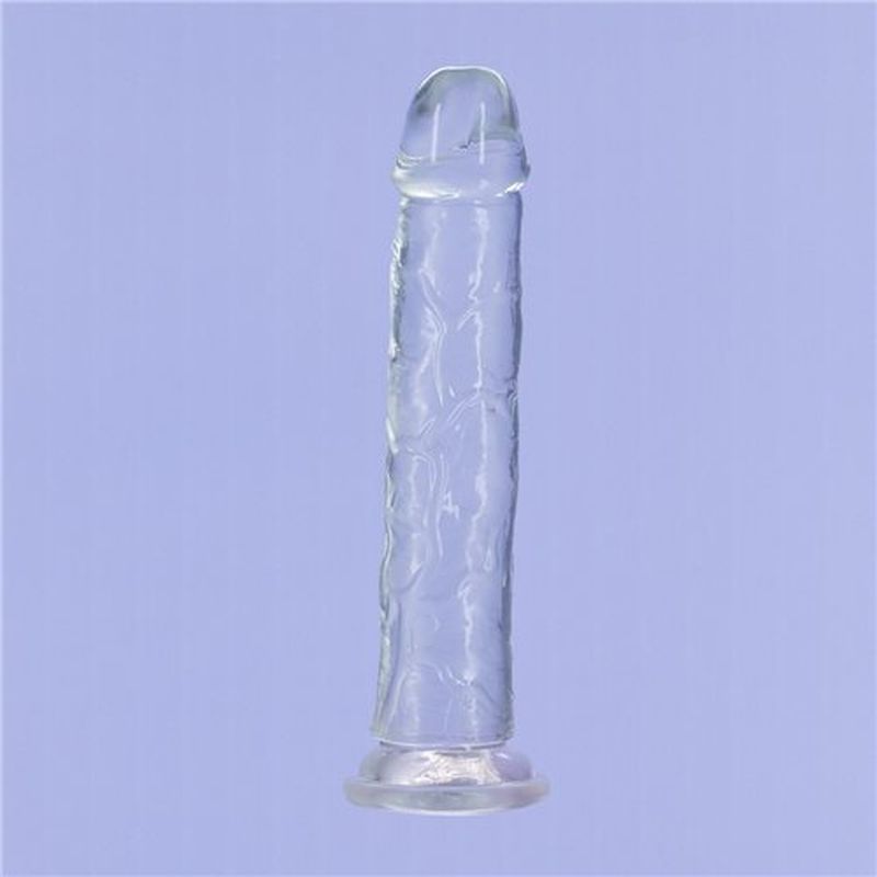 Crystal Dildo Straight 9in Clear