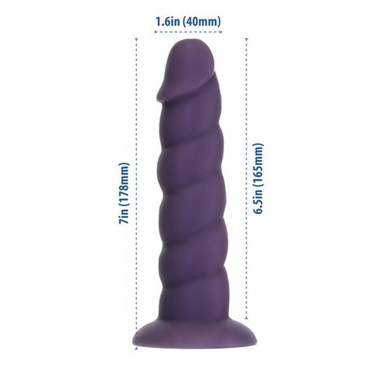 Unicorn Dildo 7in Purple