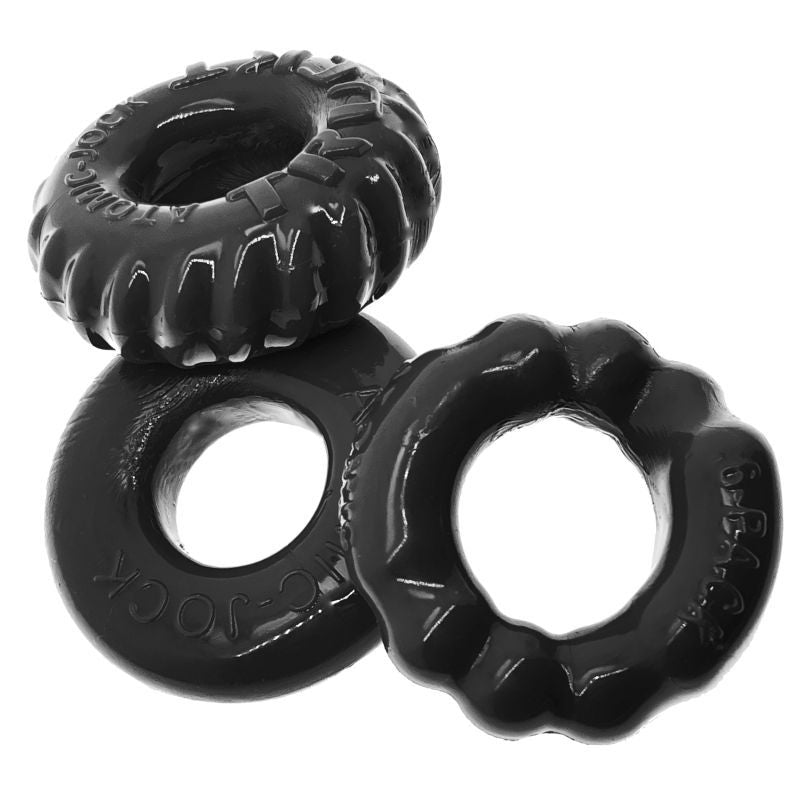 Bonemaker 3 Pc Cockring Set Black