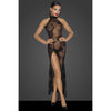 Long Tulle Dress-F239-BLK-S