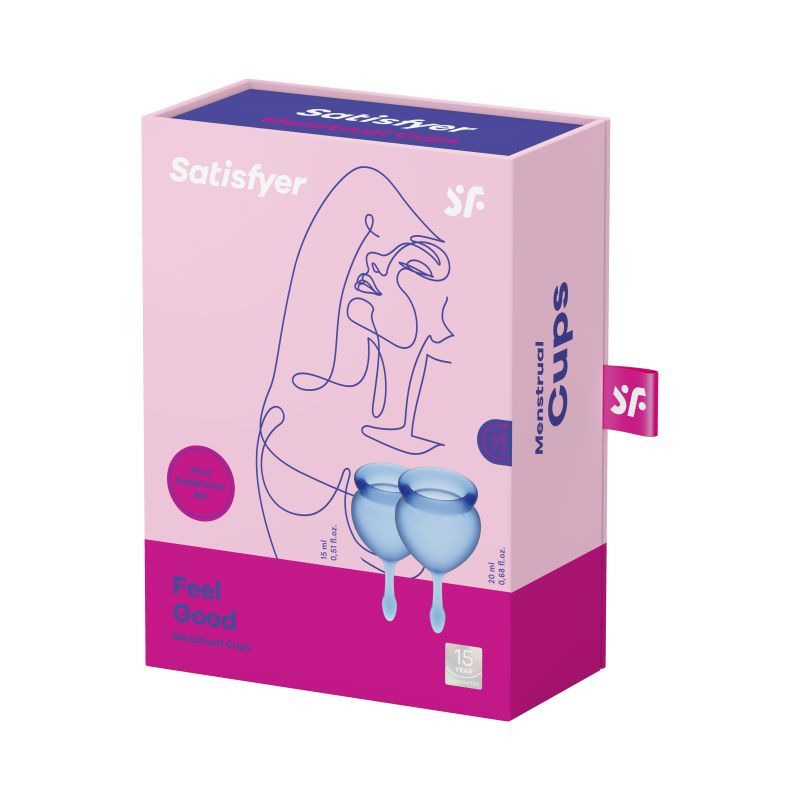 Feel Good Menstrual Cup Dark Blue 2pcs