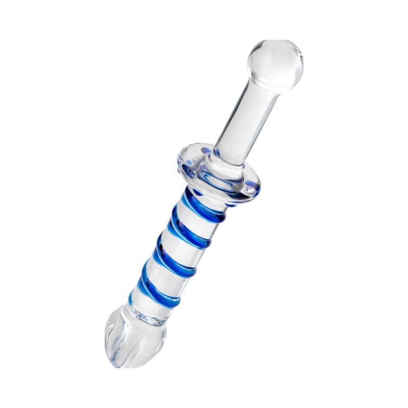 Sexus Glass Dildo Probe w Handle 23cm