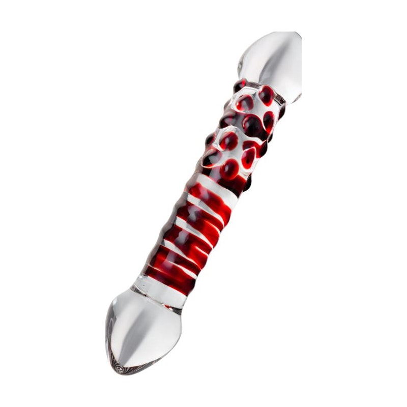 Sexus Glass Dildo Red Delight 19cm