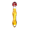 Sexus Glass Dildo Yellow and Red 20.5 cm