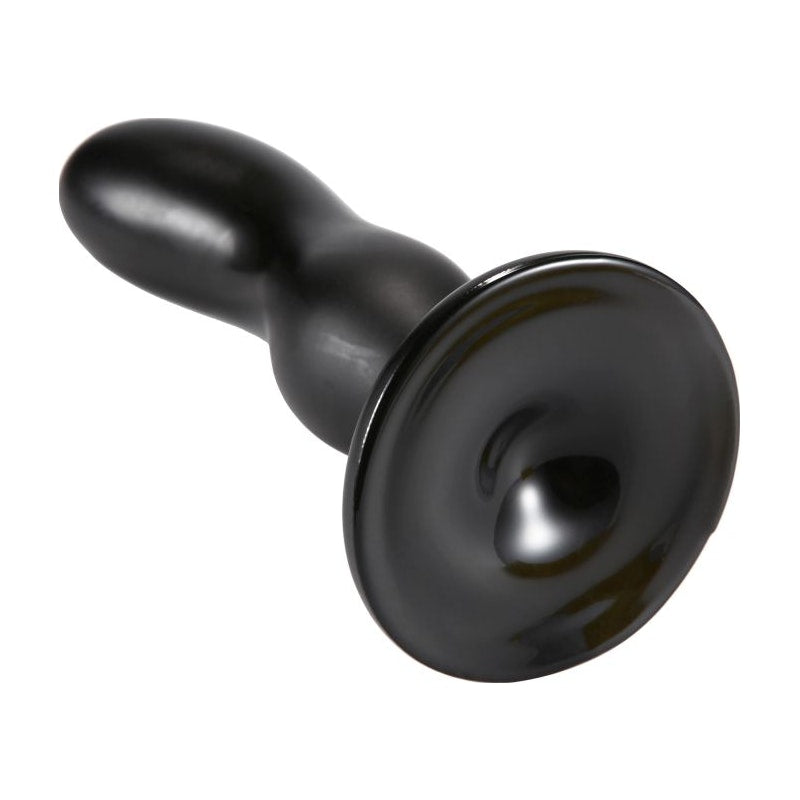 Oval Head Butt Plug Black