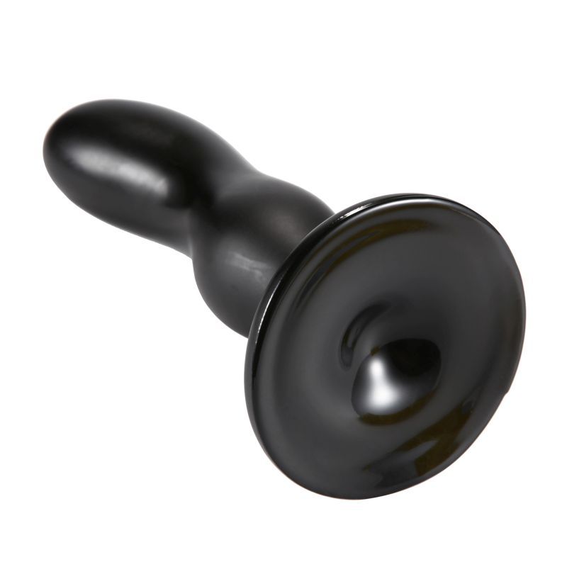 Oval Head Butt Plug Black