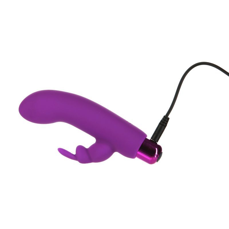 Alices Bunny Rechargeable Bullet w Rabbit Sleeve Purple