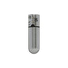 Power Bullet First Class 6cm Rechargeable w Crystal Silver