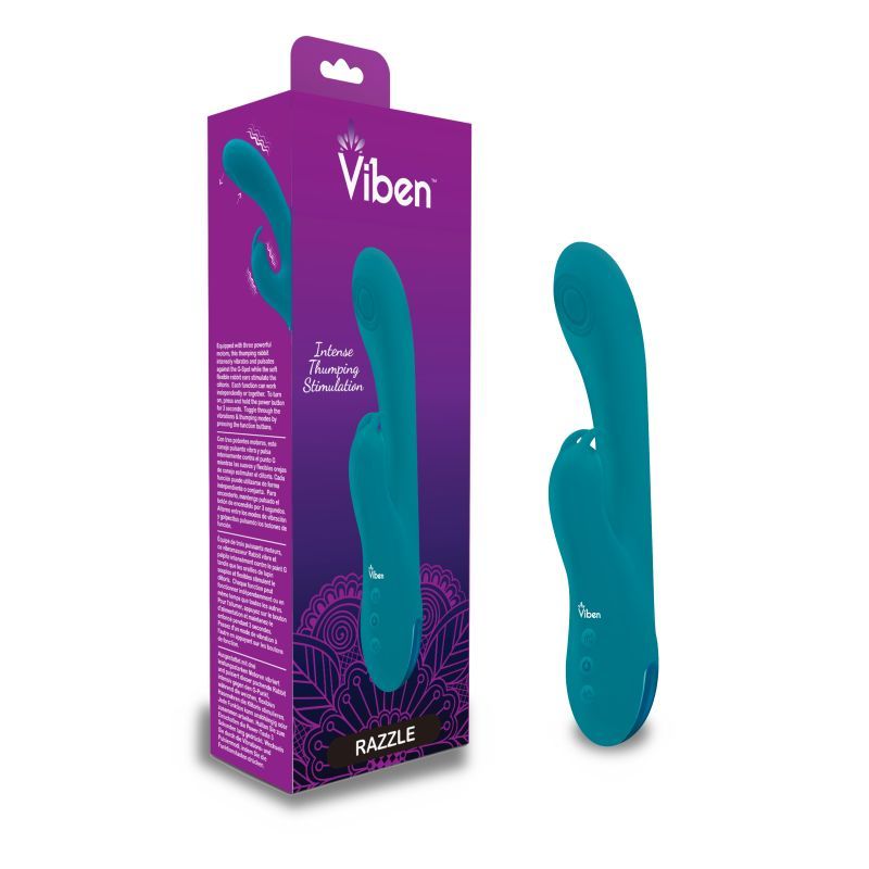 Viben Razzle Rechargeable Thumping Rabbit Ocean