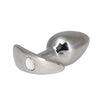 Pillow Talk Sneaky Luxurious Stainless Steel Anal Plug w Swarovski Crystal