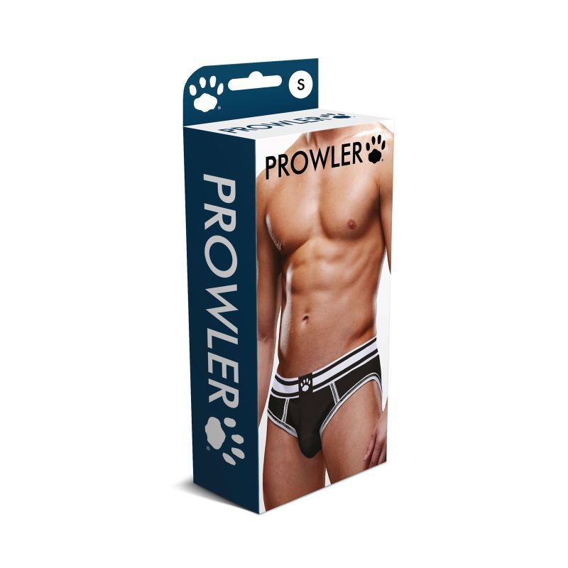 Prowler Open Back Brief Black/White