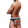 Prowler Open Back Brief Black/White