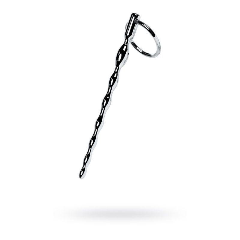 Silver Metal Braided Urethral Plug w Replaceable Ring-717319