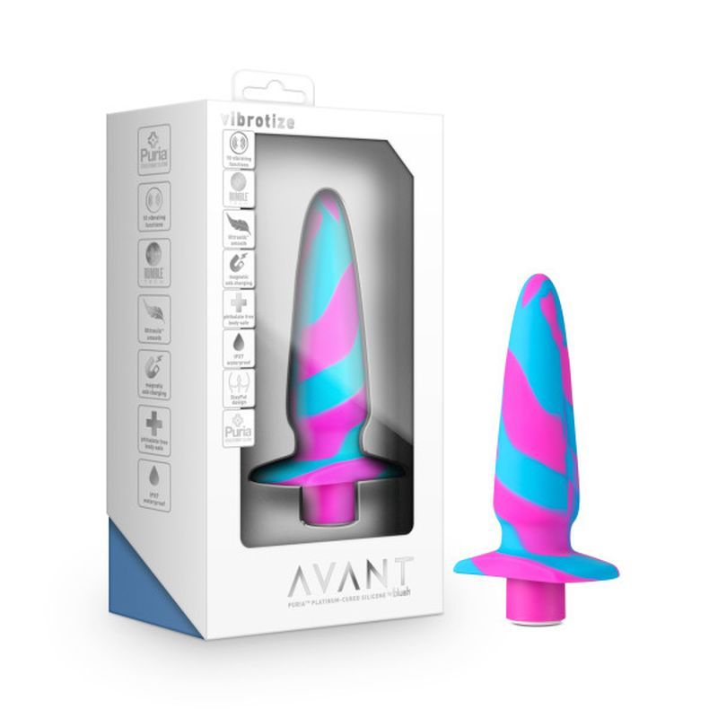 Avant Vibrotize Silicone Mini Anal Vibe Fuchsia