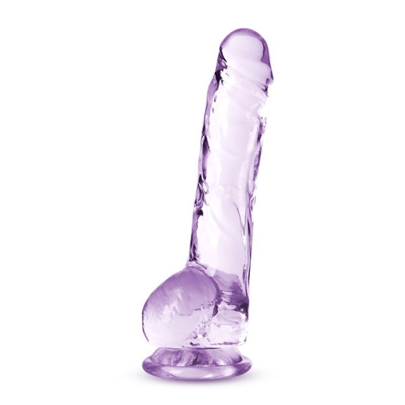 Naturally Yours 8" Crystaline Dildo Amethyst