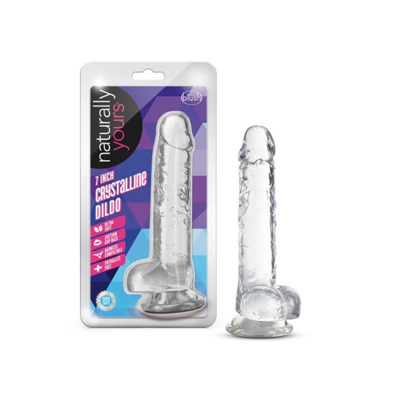 Naturally Yours 7" Crystaline Dildo Diamond