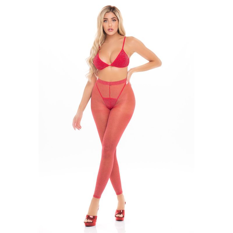 Tall Order 3 Pc Legging Set Red