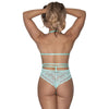 Mesh and Lace Teddy Turquoise