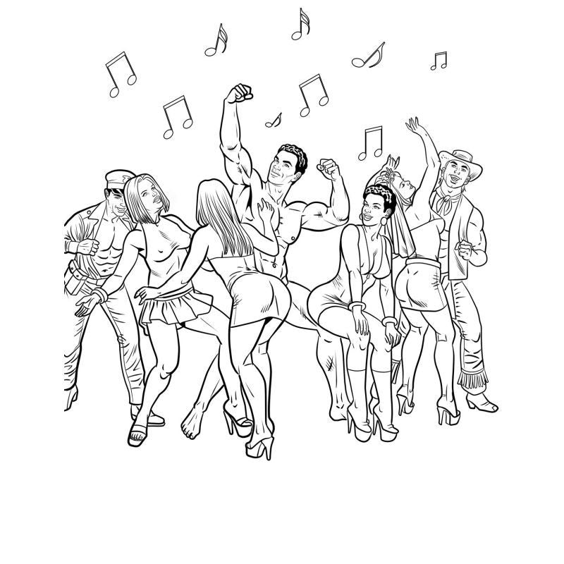 Bachelorette Party Colouring Book