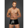 Snake Wetlook Short Shorts