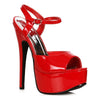 Stiletto Sandal Red 6.5in