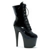 Ankle Boots w Inner Zipper Black 7in