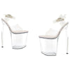 Clear Platform Sandal 8in