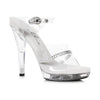 Clear Rhinestone Sandal 5in