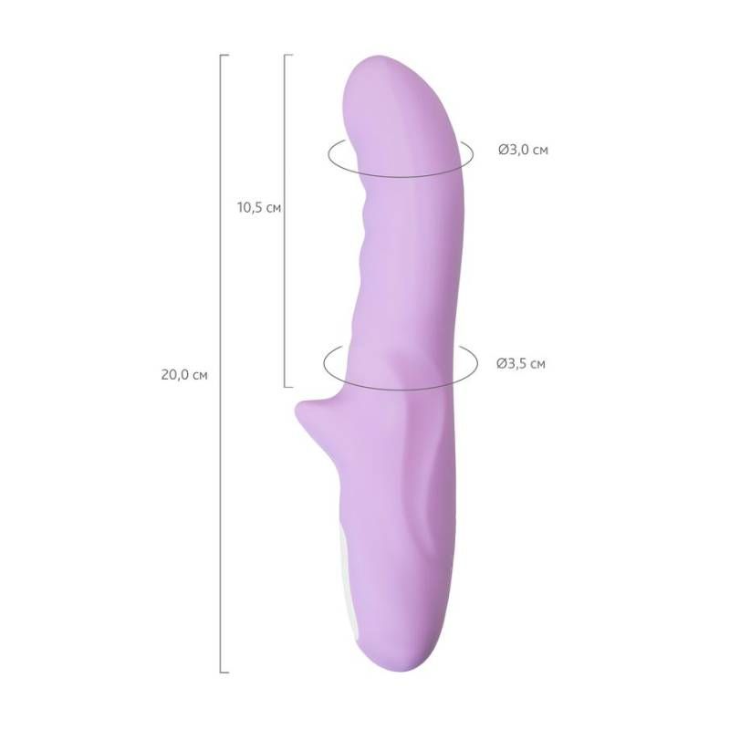 JOS Merry Gor Rotating Shaft Vibrator Violet