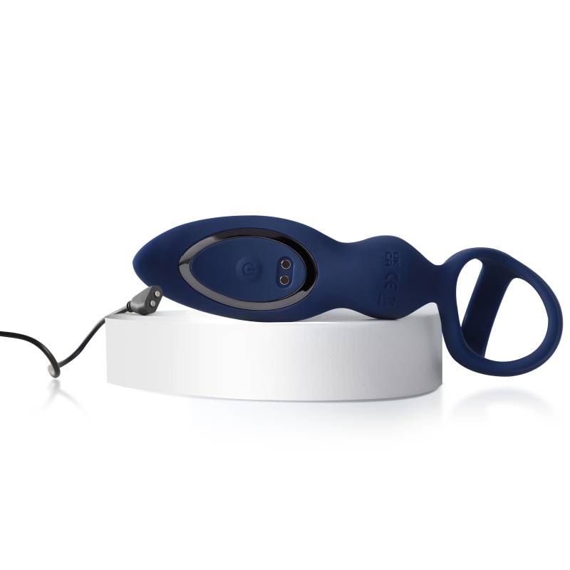 RingnRear Dual Thrusting Anal Probe with Cockring and Remote