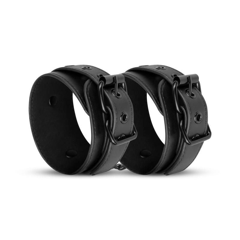 Faux Leather Handcuffs Black