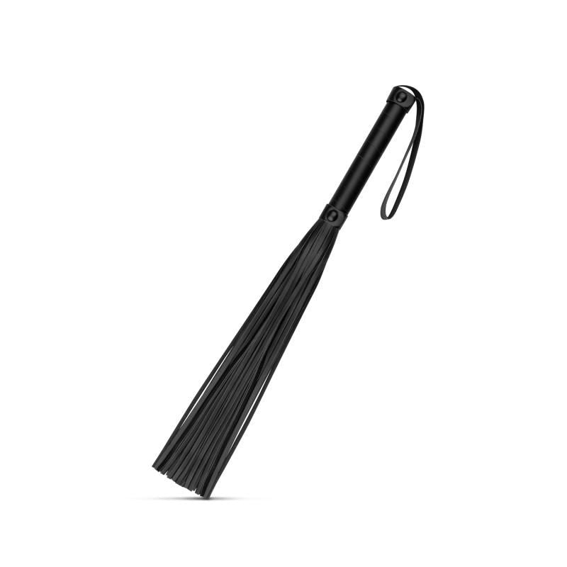 Faux Leather Flogger Black