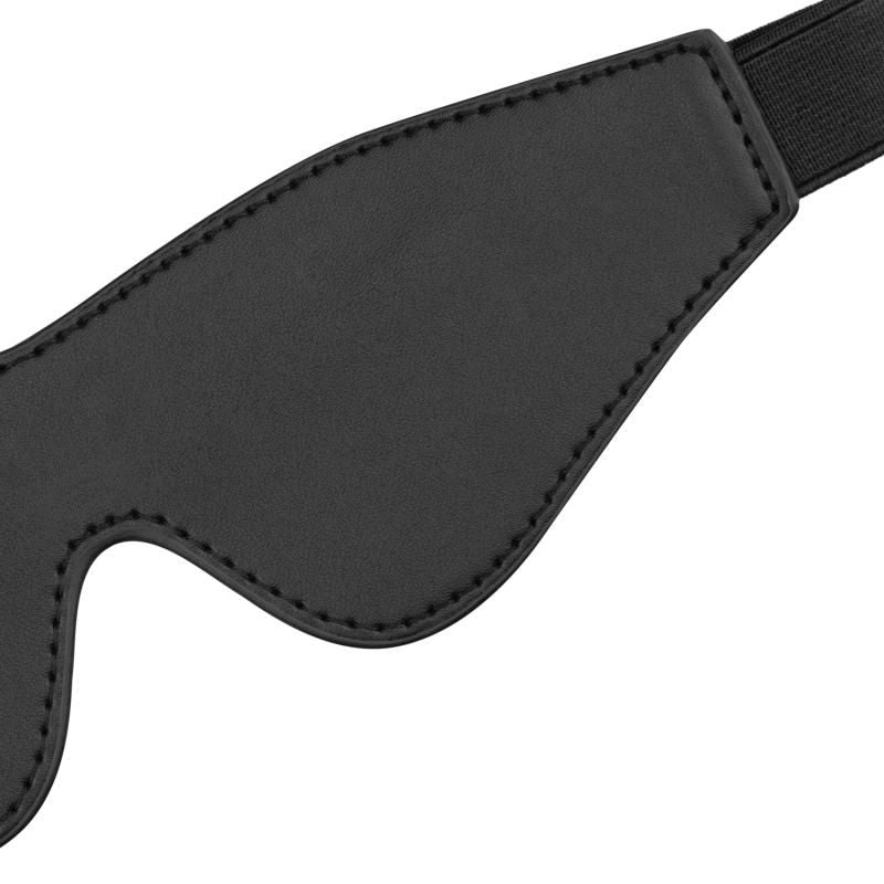 Faux Leather Blindfold Black