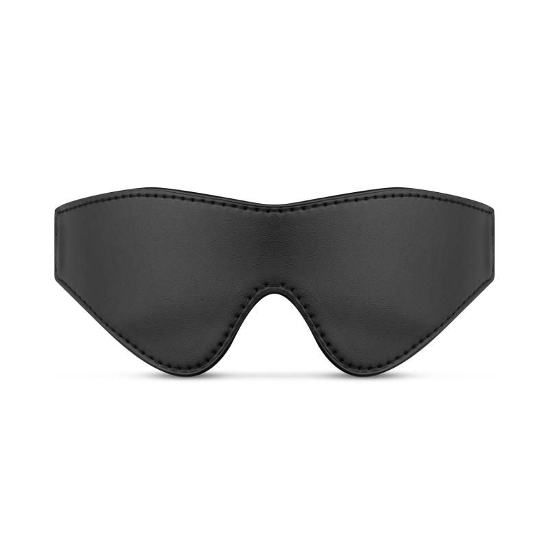 Faux Leather Blindfold Black