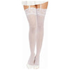 Dreamgirl Thigh High Sheer Lace Stockings White